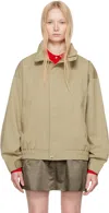 Sandy Liang Beige Papas Jacket In Neutral