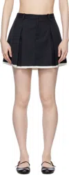 Sandy Liang Black Barlowe Miniskirt In Black