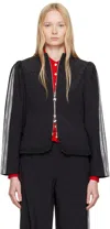 Sandy Liang Black Eileen Jacket In Black