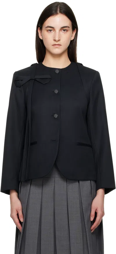 Sandy Liang Black Kallo Blazer