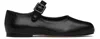 Sandy Liang Black Pointe Mary Jane Ballerina Flats