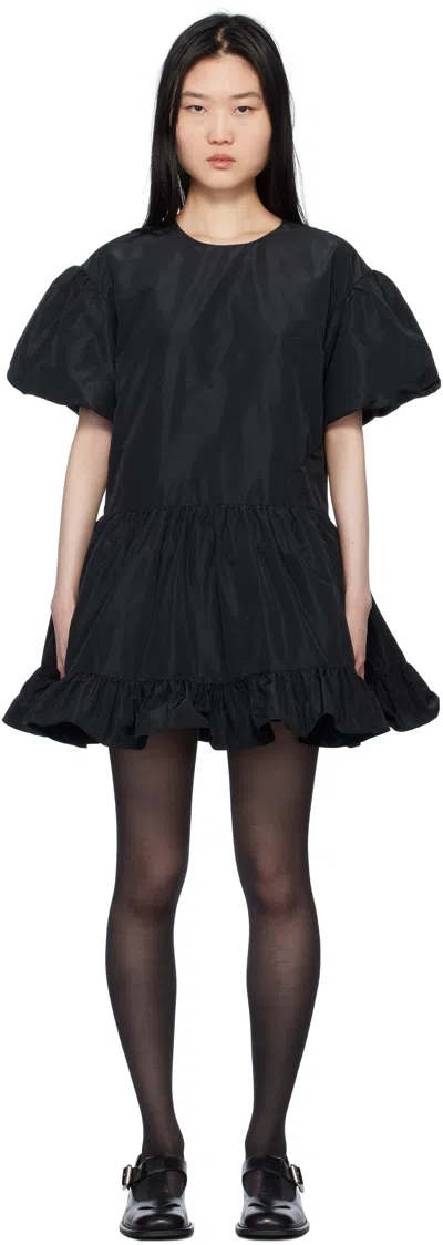 Sandy Liang Black Rome Minidress