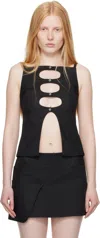 Sandy Liang Saguaro Top In Black
