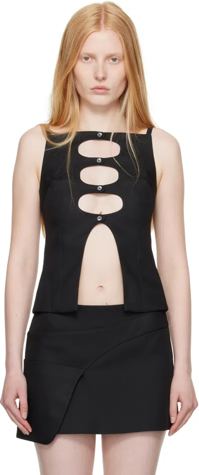 Sandy Liang Black Saguaro Top