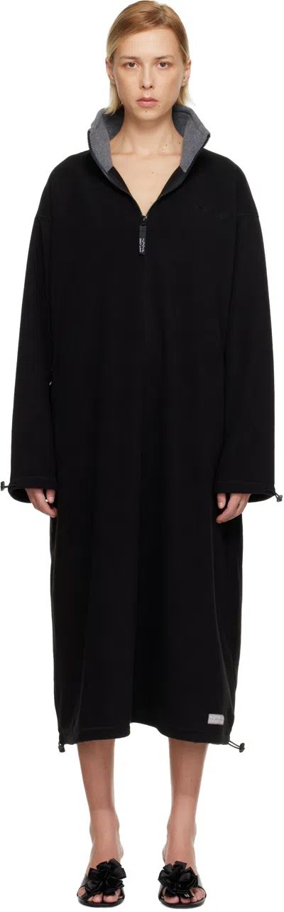 Sandy Liang Black Sloane Maxi Dress