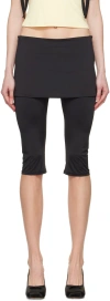 Sandy Liang Black Solow Shorts In 001 Black