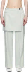 Sandy Liang Blue Crosby Trousers In Ice Blue