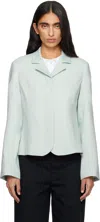 Sandy Liang Blue Garten Blazer In Blue
