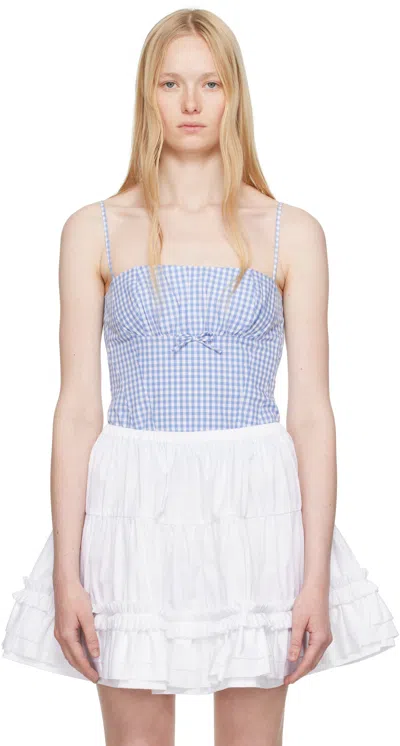 Sandy Liang Blue Hotaru Top