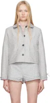 Sandy Liang Blue Karube Jacket