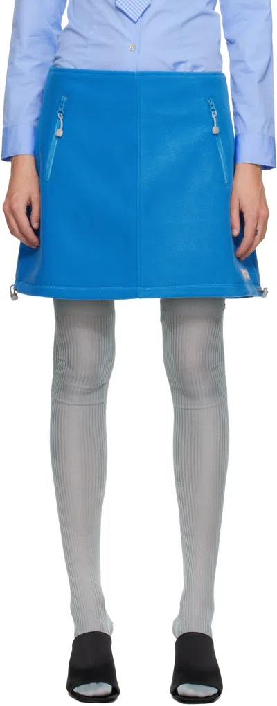 Sandy Liang Blue Polar Miniskirt