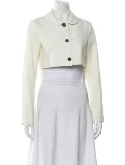 Pre-owned Sandy Liang Bolero In White