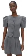 Sandy Liang Bonny Jacket Grey In Grey