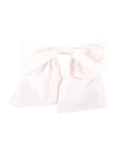 Pre-owned Sandy Liang Bow Accent Hair Clip In Pink