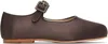 Sandy Liang Brown Mary Jane Pointe Ballerina Flats In Brunette