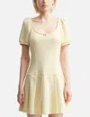 Sandy Liang Yellow Camden Minidress In Yellow