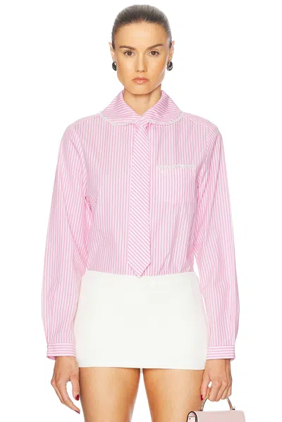 Sandy Liang Cardiff Shirt In Pink Multi