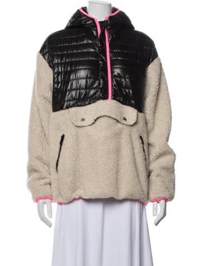 Pre-owned Sandy Liang Colorblock Pattern Jacket In Black/neutrals