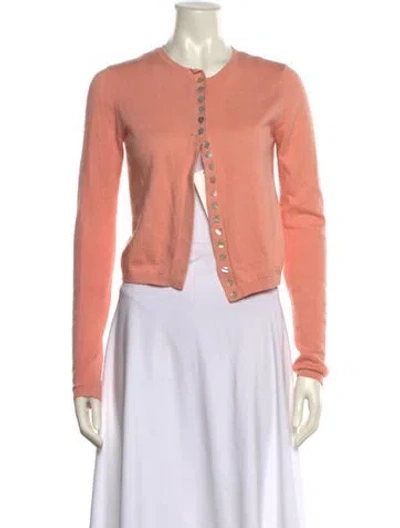 Pre-owned Sandy Liang Crew Neck Sweater In Pink