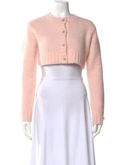 Pre-owned Sandy Liang Crew Neck Sweater In Pink