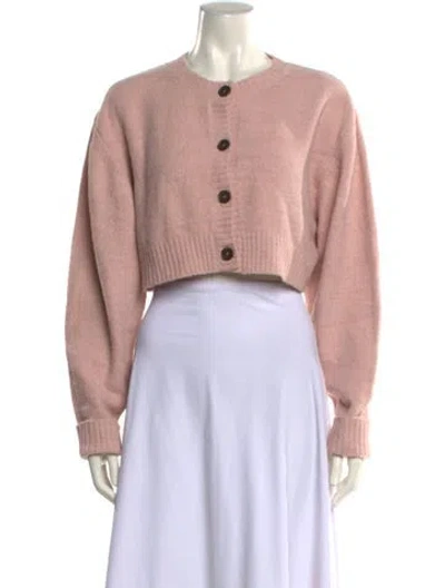 Pre-owned Sandy Liang Crew Neck Sweater W/ Tags In Pink