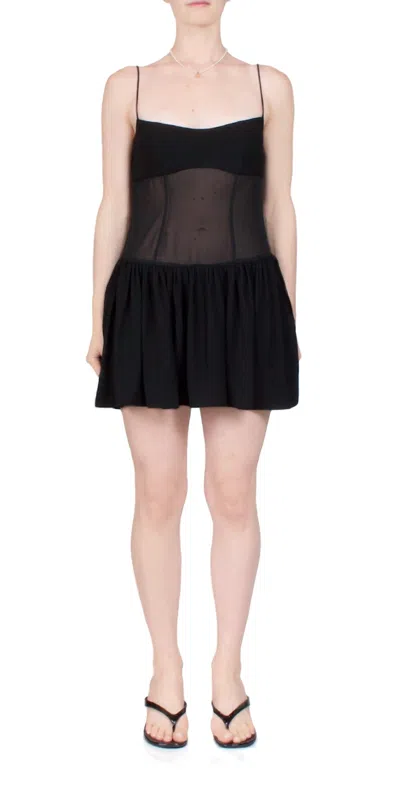 SANDY LIANG CUPIDS DRESS IN BLACK