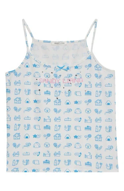 Sandy Liang Dashi Tank In Blue