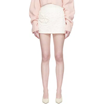 Sandy Liang オフホワイト Dottie ミニスカート In White