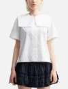 Sandy Liang Drew Top In White