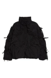 Sandy Liang Etoile Puffer Jacket In Black