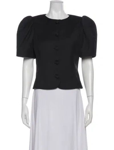 Pre-owned Sandy Liang Evening Jacket In Gray