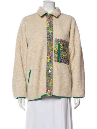 Pre-owned Sandy Liang Evening Jacket In Neutrals