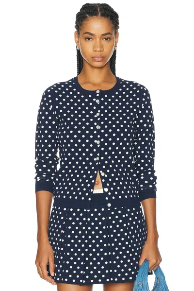 Sandy Liang Fable Cardigan In Blue