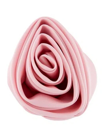 Pre-owned Sandy Liang Fabric Hair Clip In Pink