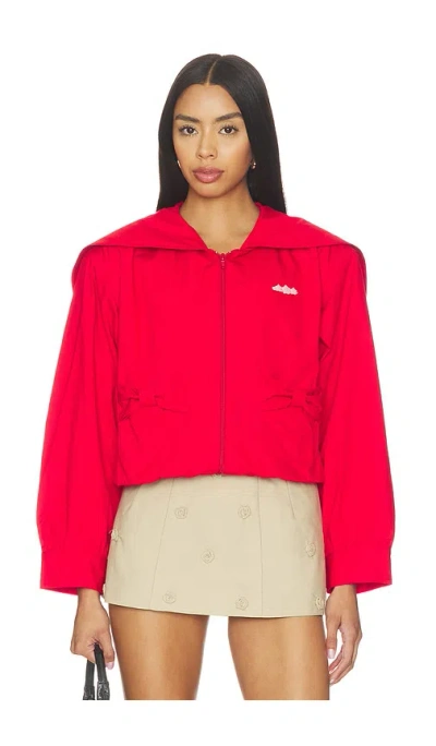 Sandy Liang Farro Jacket In Red