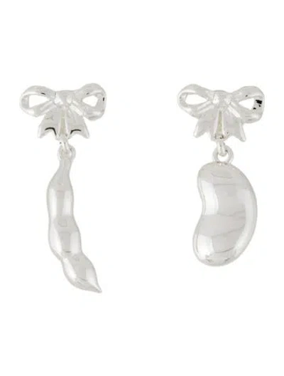 Pre-owned Sandy Liang Fava Drop Earrings In Multi