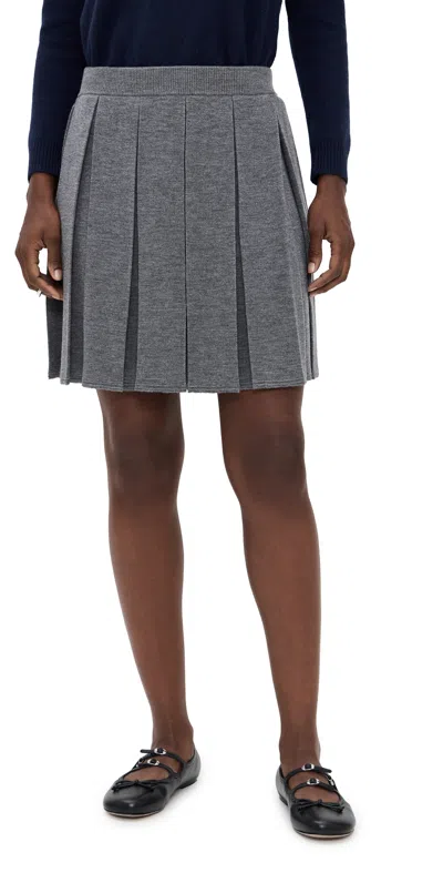 Sandy Liang Fishers Skirt Grey In Gray