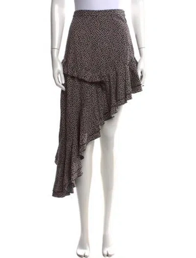 Pre-owned Sandy Liang Floral Print Mini Skirt In Multi
