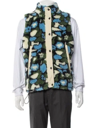 Pre-owned Sandy Liang Floral Print Vest In Green