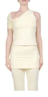 Sandy Liang Galway Top Butter In Yellow