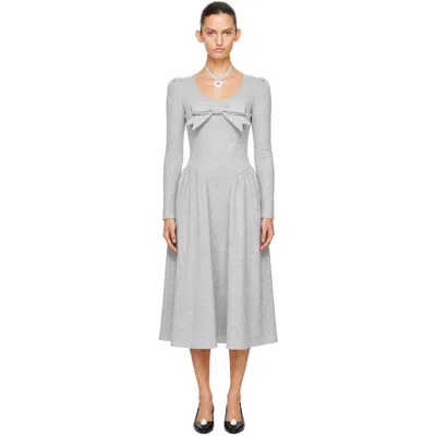 Sandy Liang Gray Brussels Maxi Dress
