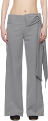 Sandy Liang Suno Pant Light Grey In Grey