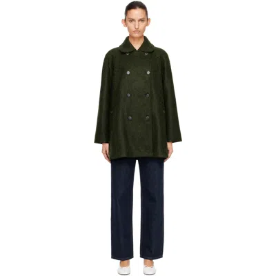 Sandy Liang Green Huxley Trench Coat