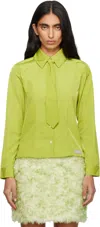 Sandy Liang Green Levi Shirt In Green