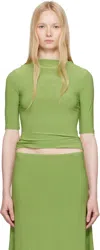 Sandy Liang Green Quill T-shirt