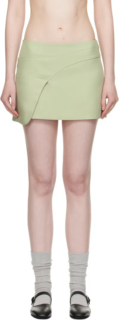 Sandy Liang Green Sabine Miniskirt