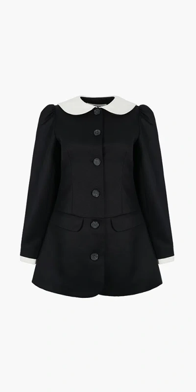 Sandy Liang Gwen Coat In Black