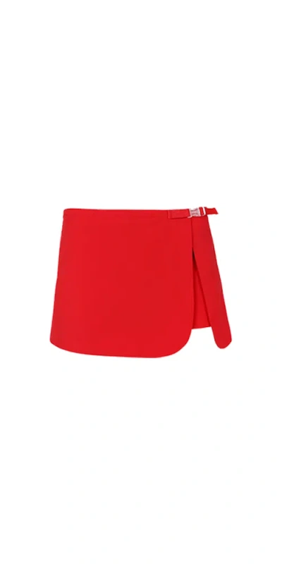 Sandy Liang Heimer Skort Red