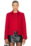 Sandy Liang Helsa Jacket In Red