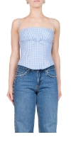 Sandy Liang Hotaru Top Blue Multi